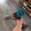 Dyson V16 Piston Animal -  groene laser en lcd-scherm op laminaat
