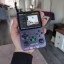 Gamelab console in paars (voorkant)