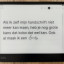 ...en handschriftherkenning