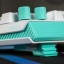 Logitech G512 X 75 close-up pootje onder