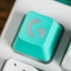 Logitech G512 X mintgroene keycap close-up