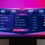 LG UltraGear 45GX950A on-screen menu - Hexagon verlichting