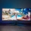 Philips Evnia 34M2C7600MV - Ambiglow op lage helderheid