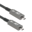 De lange USB-C kabels van ACT hebben een ingang en een uitgang: één gaat in het scherm, de ander in de laptop (bijvoorbeeld).
