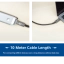 Bijzonder aan de lange USB-C kabels van ACT is de snelheid: ze kunnen data tot 10 gigabit per seconde transporteren (USB 3.2 Gen 2)
