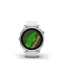 Garmin Fenix 7S Silver with whitestone band