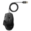 De standaardversie van de Logitech G G502 X Gaming Mouse zit aan een draad.