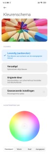 Xiaomi 12 interface - de standaard 'Levendig' modus is een beetje over-the-top. 'Originele kleur' heeft onze voorkeur.