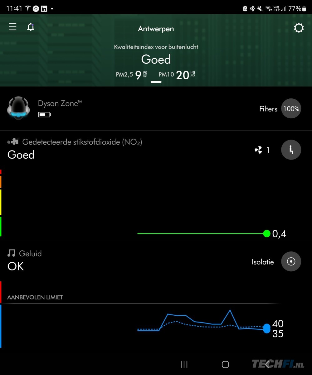 Dyson Zone-app