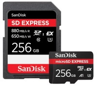 SanDisk SD Express kaarten in SD en microSD-formaat