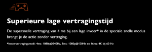 BenQ X3000i kleine lettertjes