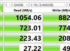 Samsung T7 CrystalDiskMark - 64 MB bestanden