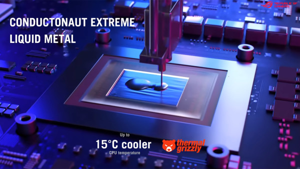 Asus 'conductonaut extreme' vloeibare metaalkoeling