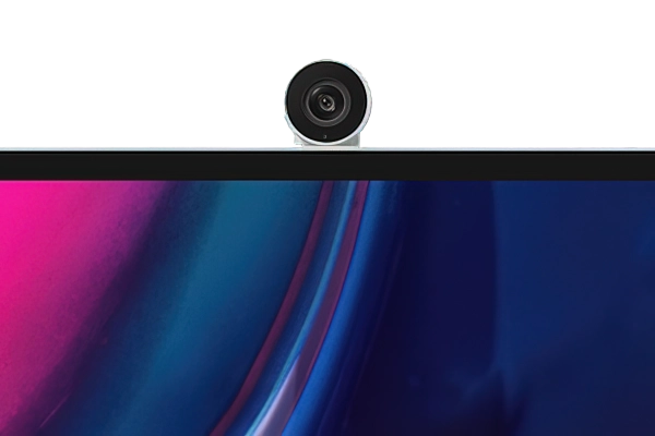 Bovenop de Samsung ViewFinity S9 monitor prijkt deze SlimFit 4K-webcam