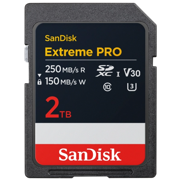 SanDisk Extreme PRO SDXC 2TB geheugenkaartje