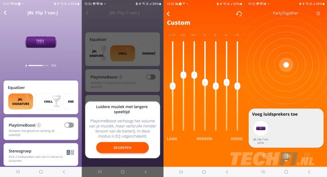 Screenshot JBL Portable met Flip 7