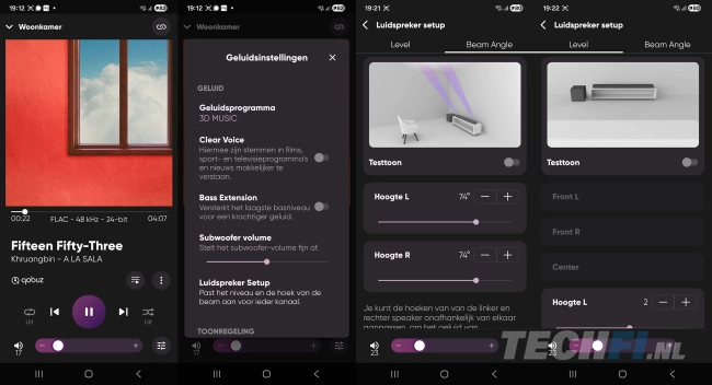 Yamaha MusicCast-app met de True X Surround 90A