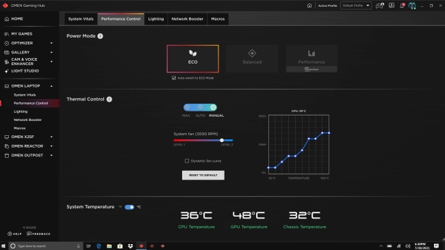 OMEN Transcend 16 - Omen Gaming Hub