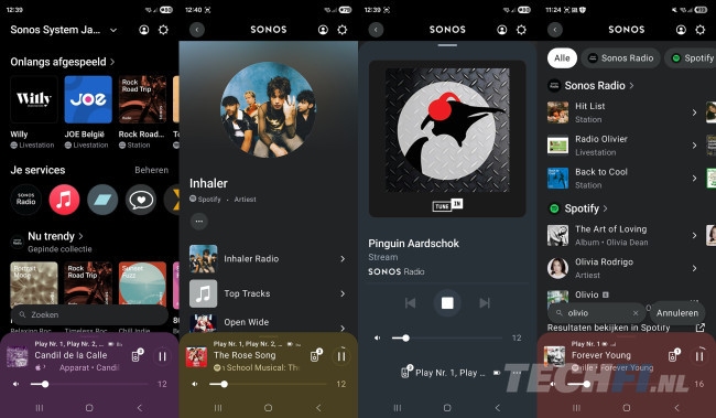 Sonos-app met Sonos Play