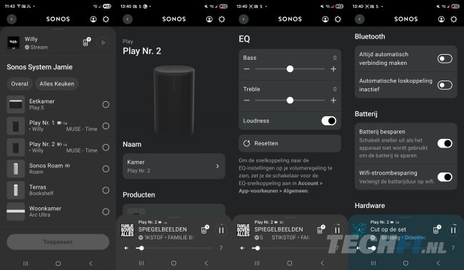 Sonos-app met Sonos Play
