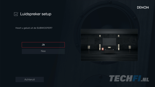 De Setup Assistant bij Denon's AVR-S980H