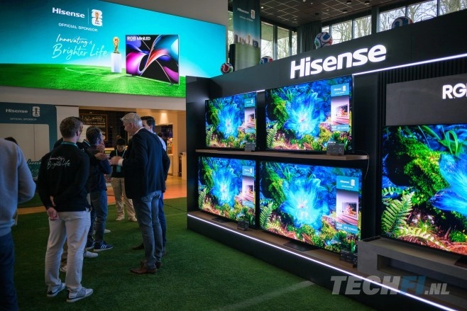 Op een drukbezocht evenement in Kamp Zeist van de KNVB toonde Hisense zijn 2026 line-up voor televisies en audioproducten.<br />
(Foto's bij dit artikel zijn gemaakt door Rob Nijman en Tom Kauwenberg.)