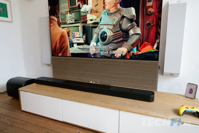 De JBL Bar 1300MK2 is een fraaie verbetering van het eerste model, met een betere subwoofer en verbeterde integratie van de achterspeakers. Die zijn bovendien nog veelzijdiger inzetbaar.&nbsp;
