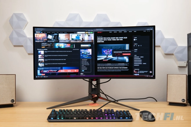 De ROG Swift OLED PG34WCDN verschilt maar &eacute;&eacute;n letter van een eerdere ultrawide gaming monitor van ASUS, maar het is een heel ander product. Zo heeft het als een van de eerste een zogenaamd RGB stripe QD-OLED paneel.
