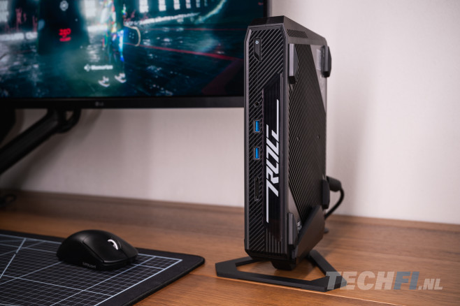 De ROG NUC van ASUS borduurt duidelijk voort op de Serpent Canyon van Intel, maar het is dan ook het eerste jaar dat de Taiwanese fabrikant de NUC-lijn officieel over heeft genomen.&nbsp;<br />
(Alle foto's bij dit artikel zijn gemaakt door Tom Kauwenberg.)