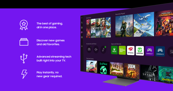 Samsung Gaming Hub ontsluit een flink aantal game streaming diensten - maar nog niet in Nederland