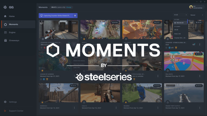 Eenvoudig video clips van games delen met SteelSeries Moments