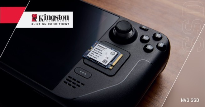 De Kingston NV3 in m.2 2230 formaat is geschikt voor gaming handhelds die geen ruimte bieden aan SSD's met de standaard 8 cm lengte (m.2 2280).&nbsp;