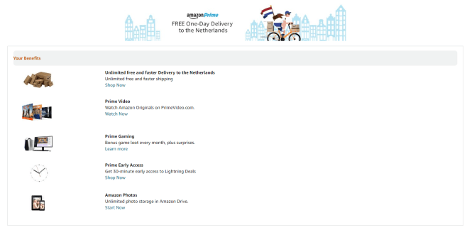 Amazon.de Prime abonnement hersteld voor Nederlandse klanten