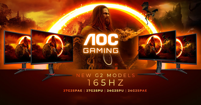 Agon by AOC G2 gaming monitoren voorzien van snellere panelen voor 165Hz-weergave