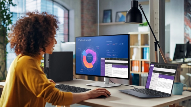 De Dell UltraSharp U2724HE is een van vier nieuwe modellen met een 120Hz-beeldsnelheid - voor kantoorgebruik, jawel. Eindelijk.