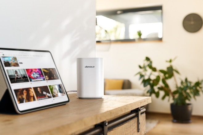 De Devolo WiFi 7 BE6500 werkt als zelfstandige router en als onderdeel van een mesh wifi netwerk.&nbsp;