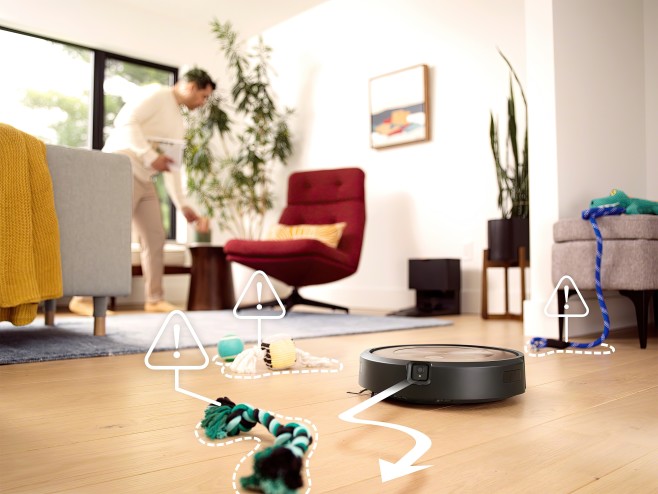 De Roomba j9+ kan meer dan 80 verschillende objecten herkennen en vermijden. Met iRobot OS 7.0 krijgen de topmodel Roomba's er nog meer slimme functies bij.