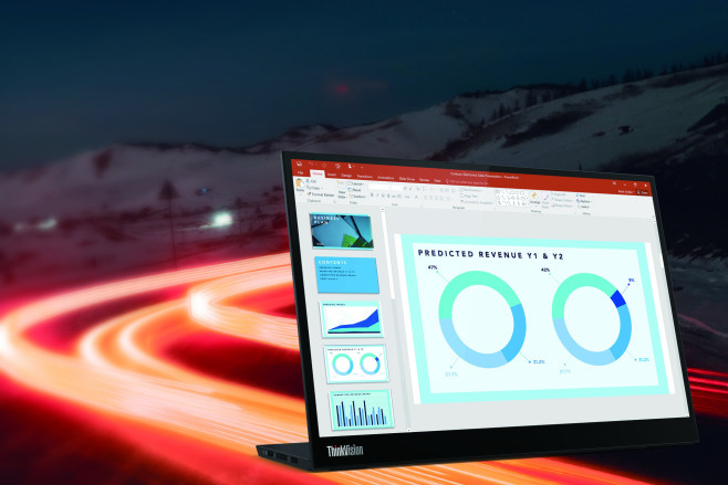 De Lenovo ThinkVision M14d draagbare monitor is in meerdere opzichten opmerkelijk
