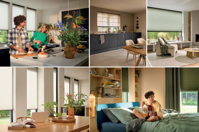 Slimme raambekleding van Luxaflex kan samenwerken met slimme thermostaat