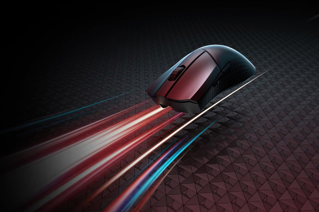 De compacte MSI Clutch GM31 Wireless gaming muis weegt slechts 73 gram