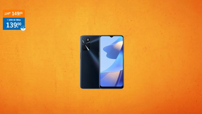 Niet in de bonus, wel exclusief bij Albert Heijn: de Oppo A16s smartphone