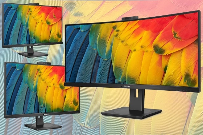 De nieuwe Philips USB-C docking monitoren hebben een 5 megapixel webcam en veel, heel veel aansluitingen