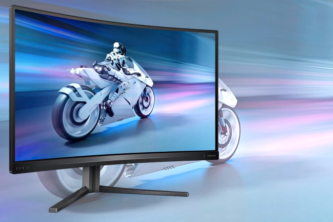 De tweede Philips Evnia gaming monitor is  een sterk gebogen 240Hz-model