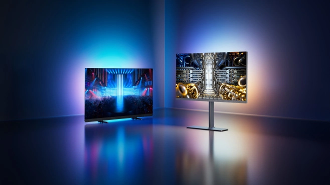De Philips OLED+959 en de OLED+909 zijn de twee topmodellen&nbsp; van het merk dit jaar. De OLED959 kenmerkt zich onder meer door Ambilight Plus, dat een nog fraaiere kleurengloed achter de TV moet projecteren.