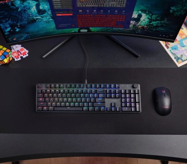 Twee betaalbare toetsenborden van Trust laten de prijsbewuste gamer kennismaken met mechanisch typen