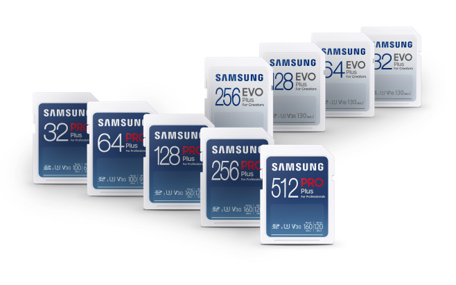 Nieuwe Samsung PRO Plus en EVO Plus microSD en SD-kaartjes schrijven tot 120 megabyte per seconde