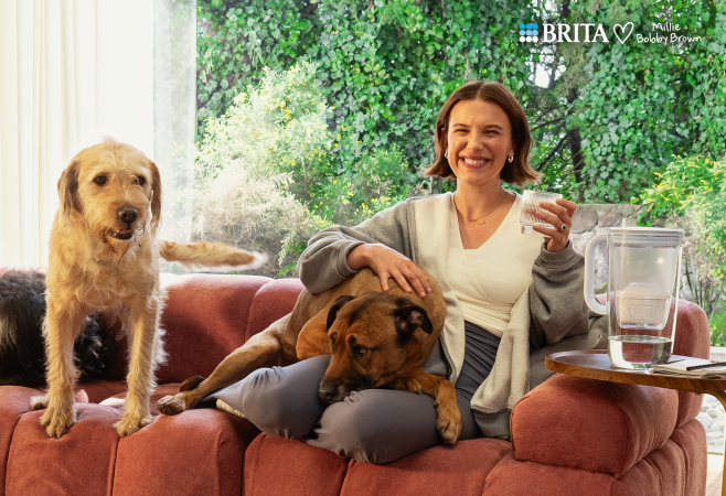 Brita werkt sinds kort samen met de onvolprezen actrice Millie Bobby Brown, waardoor er geen budget meer was om aparte plaatjes van de LARQ iQ op te sturen.