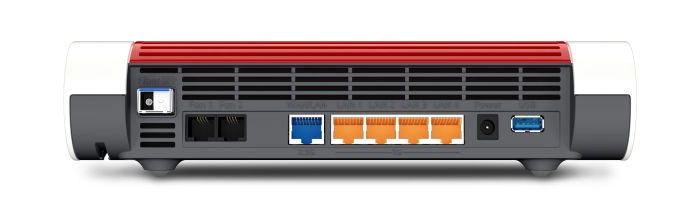 AVM FritzBox 5590 Fiber aansluitingen