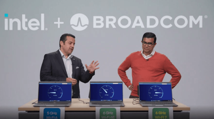 WiFi 7 snelheid bij demonstratie