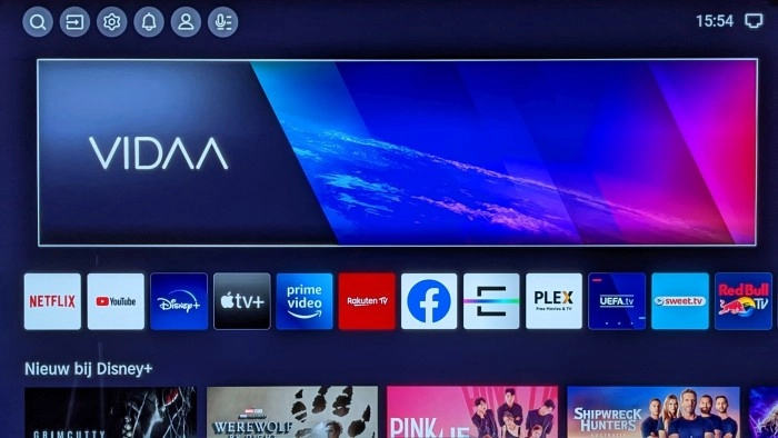 Hisense 55A85H ViDAA U6 Smart TV omgeving